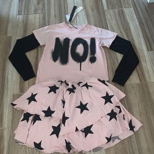 Nununu girls skirt set💕